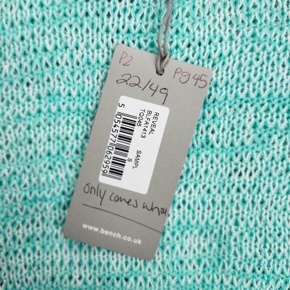 Bench Urban Wear Womens Long Sleeve Loose Knit Sweater Green Size Small - Picture 5 of 9